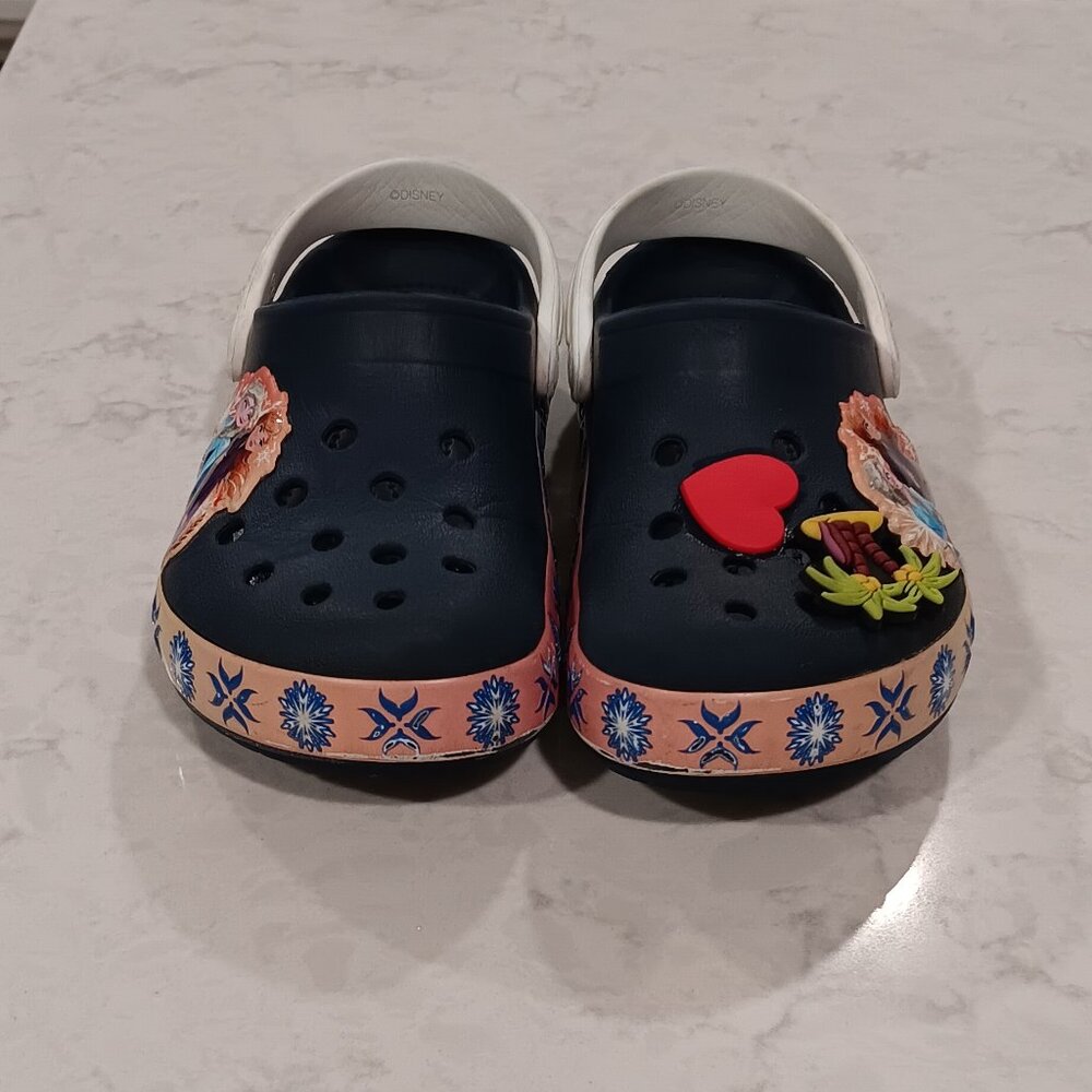 Disney Frozen II Iconic Comfort Crocs / Little Kid size 12 - Picture 6 of 9